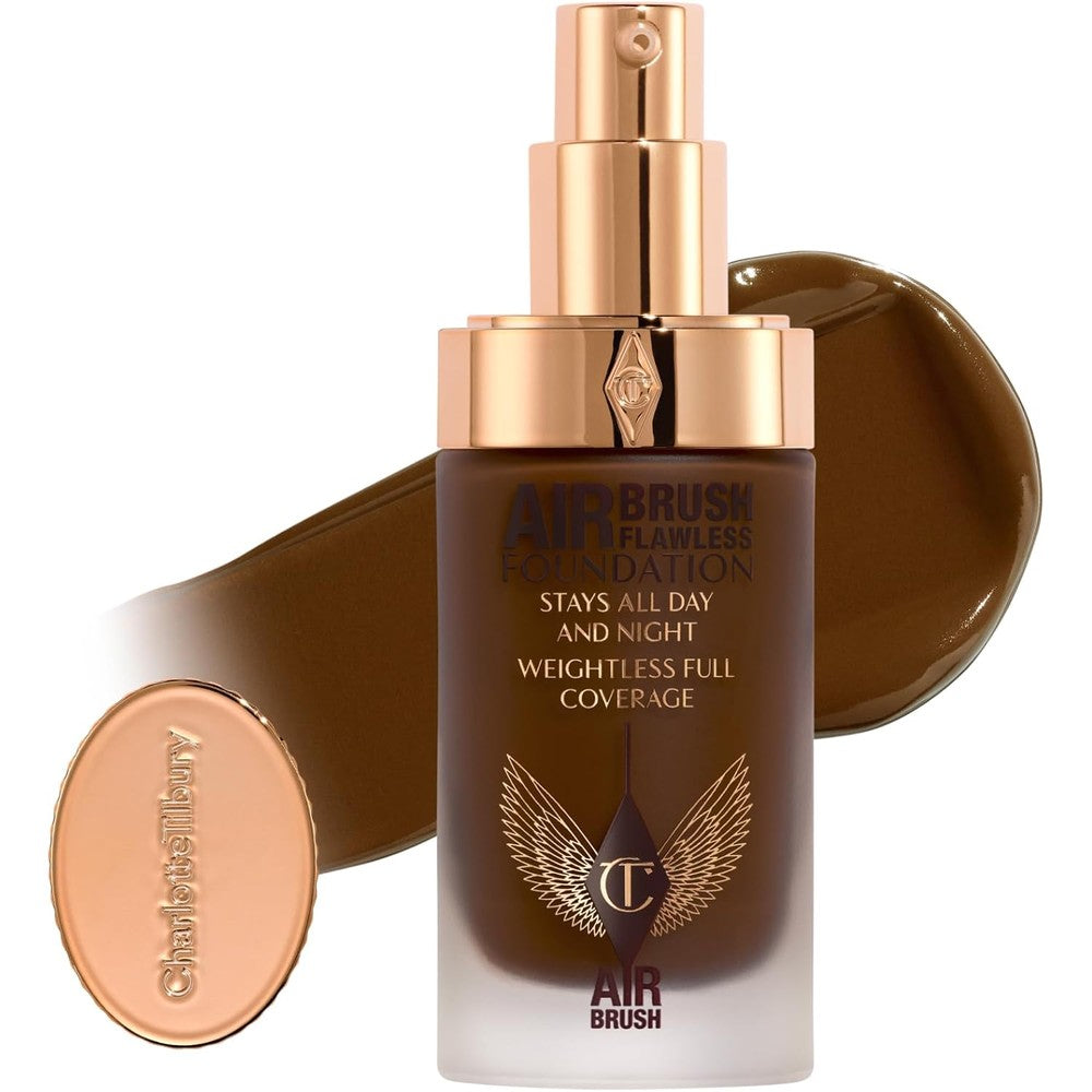 Charlotte Tilbury Airbrush Flawless Matte Foundation front view matte full coverage makeup bottle