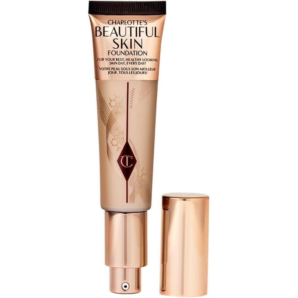 Charlotte Tilbury Beautiful Skin Medium Coverage Hydrating Foundation Liquid Makeup For Radiant Glow 30ml