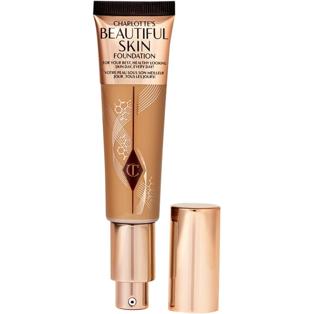 Charlotte Tilbury Beautiful Skin Medium Coverage Hydrating Liquid Foundation With Hyaluronic Acid Shade 10 Warm 30 Milliliters