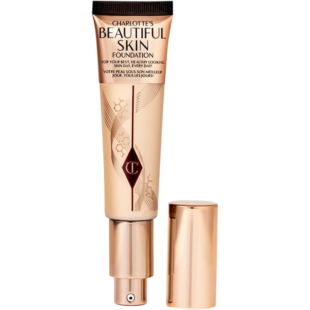 Charlotte Tilbury Beautiful Skin Medium Coverage Hydrating Foundation Liquid Radiant Makeup 30ml