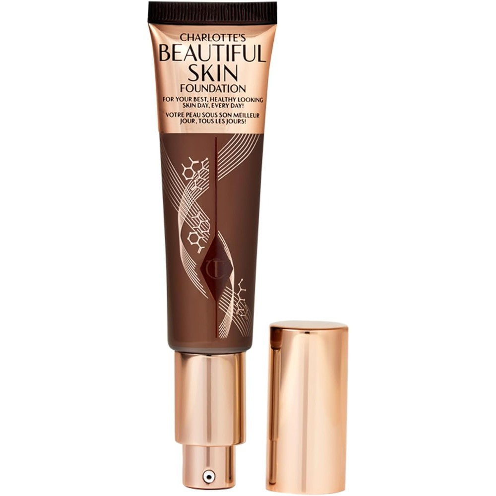Charlotte Tilbury Beautiful Skin Medium Coverage Hydrating Foundation Buildable Liquid Makeup For Radiant Skin 30 Milliliters