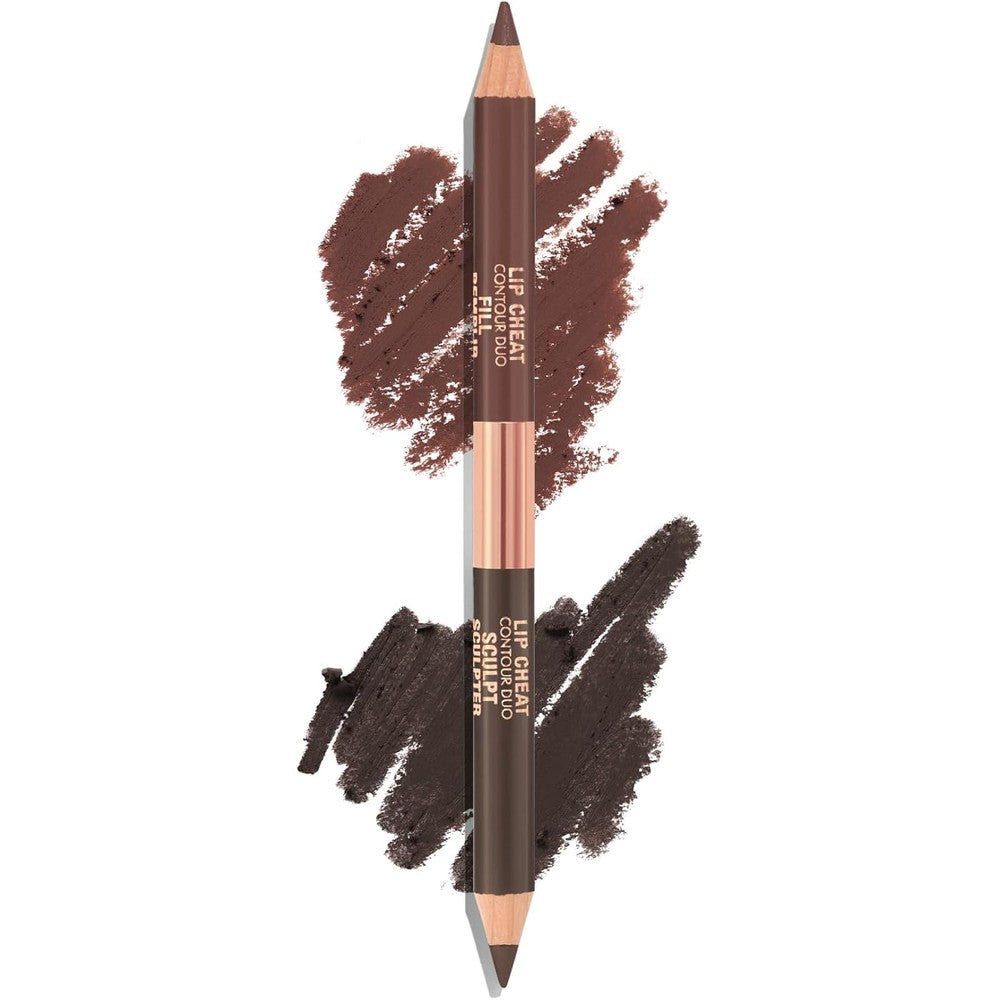Charlotte Tilbury Lip Cheat Contour Duo Dual Sided Lip Liner Pencil For Lip Sculpting And Filling Matte Finish Zero Point Seventy Eight Grams