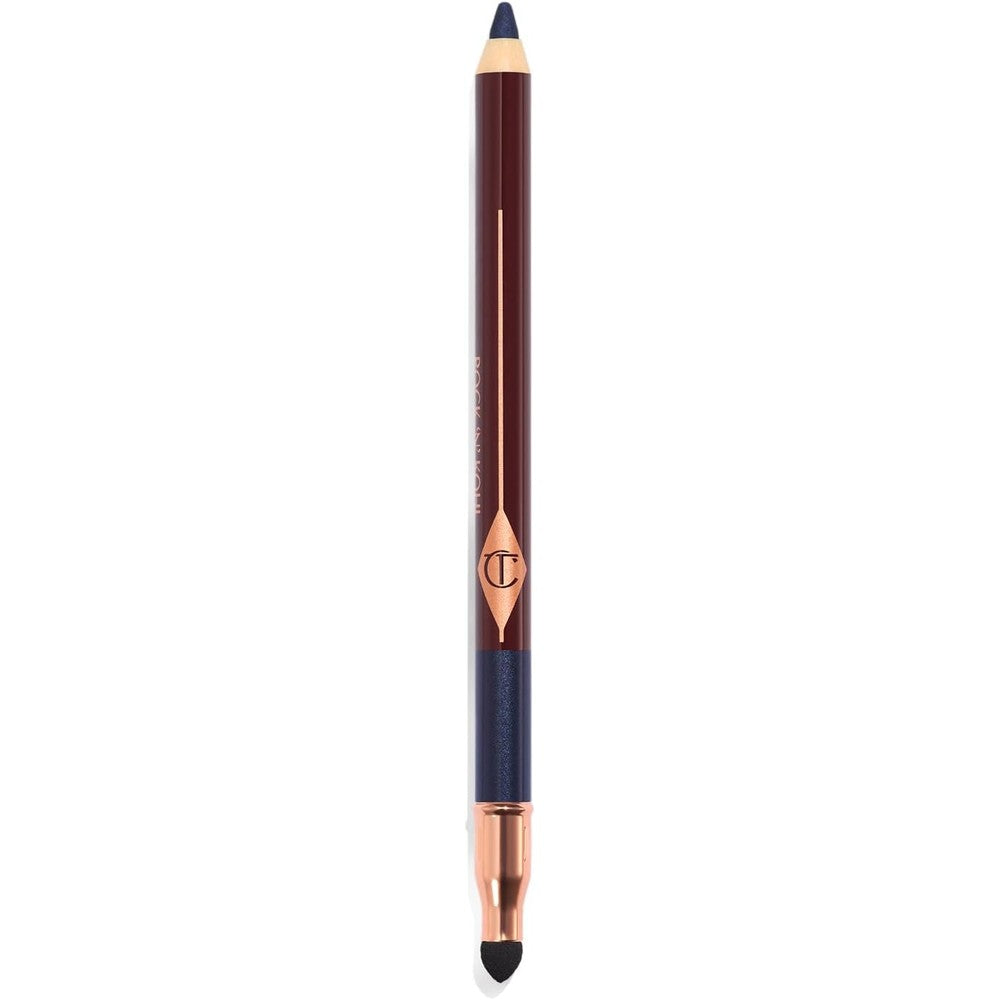 Charlotte Tilbury Rock N Kohl Waterproof Eyeliner Pencil With Precision Smudger Tip Sapphire Nights Metallic Blue 1.2 Grams