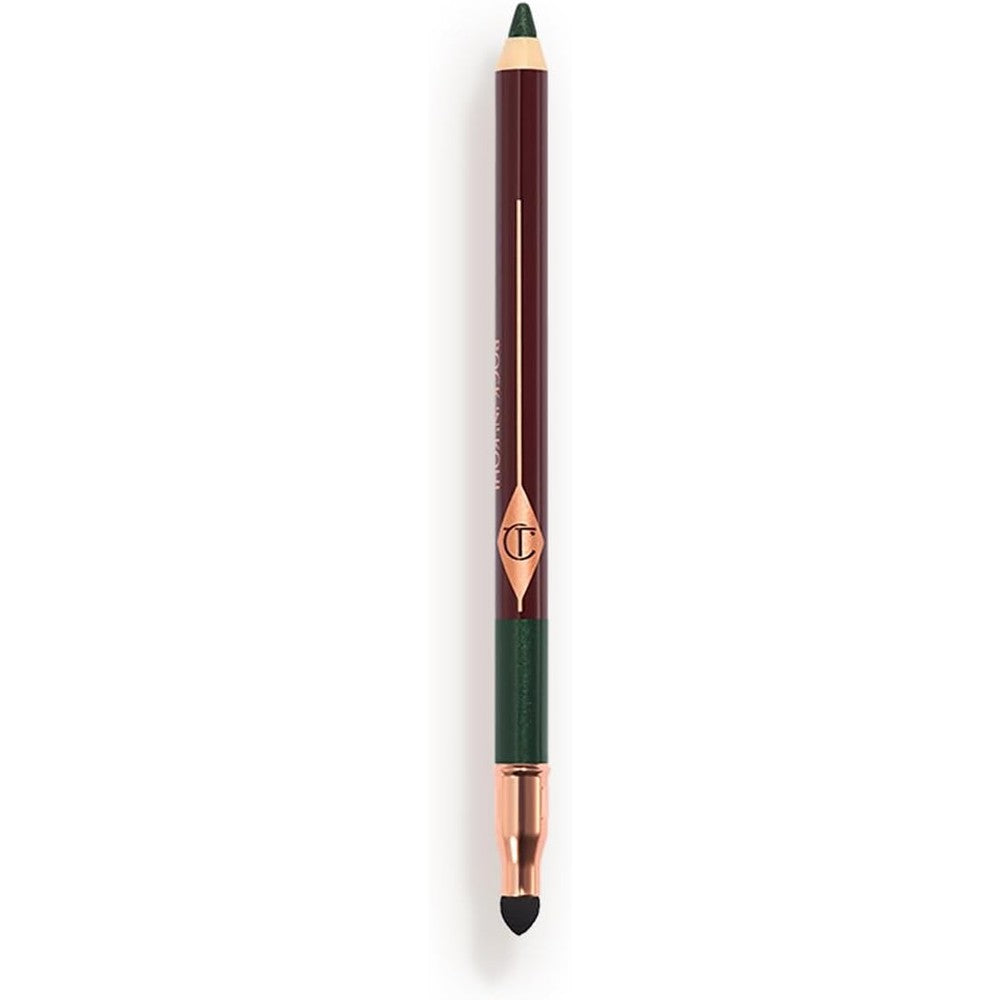 Charlotte Tilbury Rock 'N' Kohl Eyeliner Pencil Hypnotic Peacock Metallic Green Waterproof Kajal Eyeliner With Precision Smudger Tip One Count