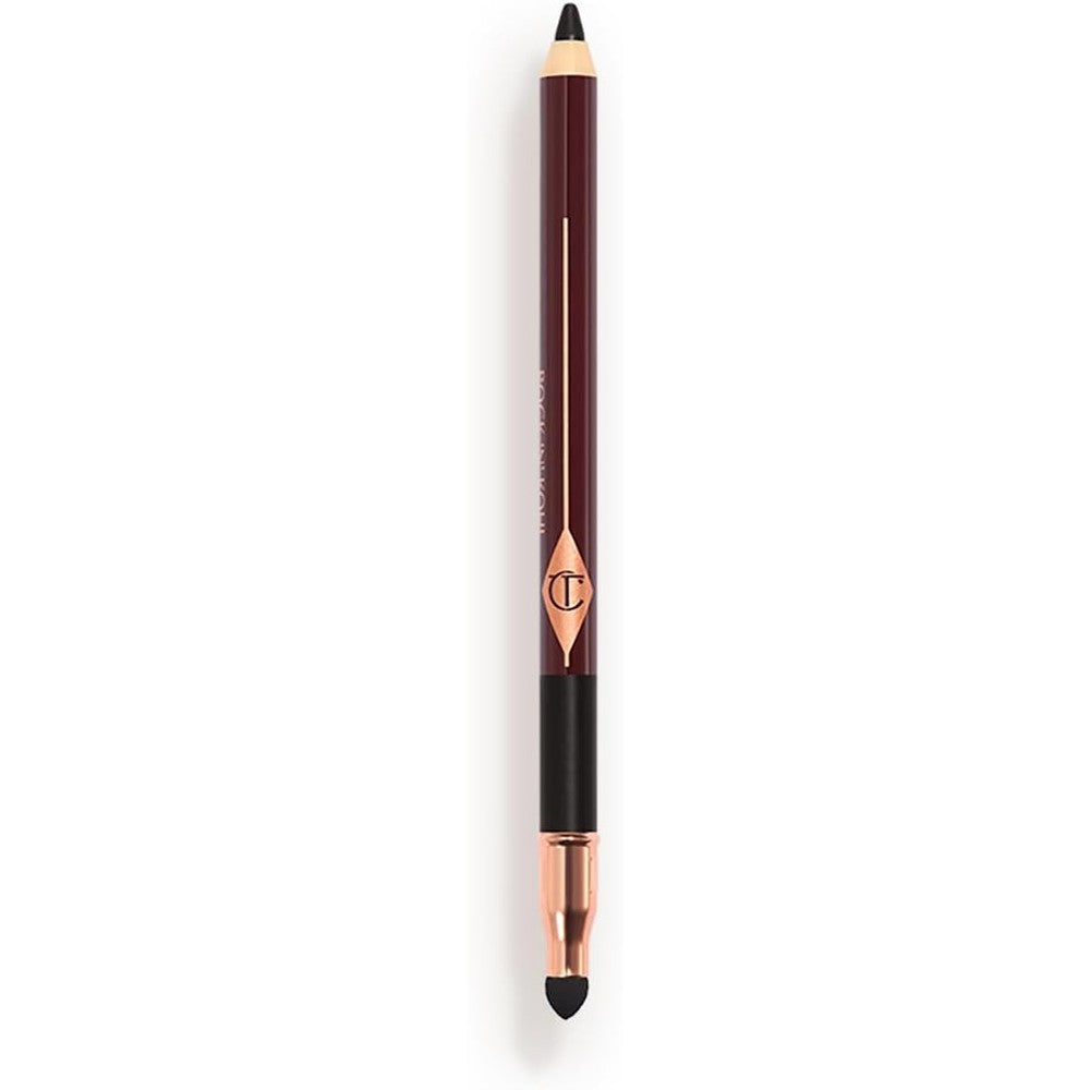 Charlotte Tilbury Rock 'N' Kohl Waterproof Eyeliner Pencil In Bedroom Black With Precision Smudger Tip For Sultry Smokey Eyes