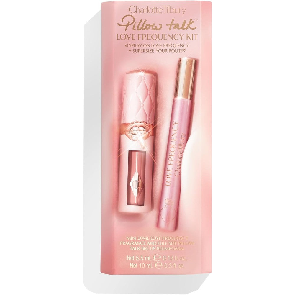 Charlotte Tilbury Pillow Talk Love Frequency Kit Featuring Big Lip Plumpgasm Lip Gloss And Love Frequency Eau De Parfum Set