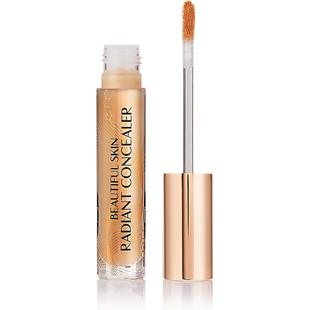 Charlotte Tilbury Beautiful Skin Radiant Concealer For Under Eye Dark Circles Hydrating Medium Buildable Coverage Shade 7.5 Medium 0.25 Ounce