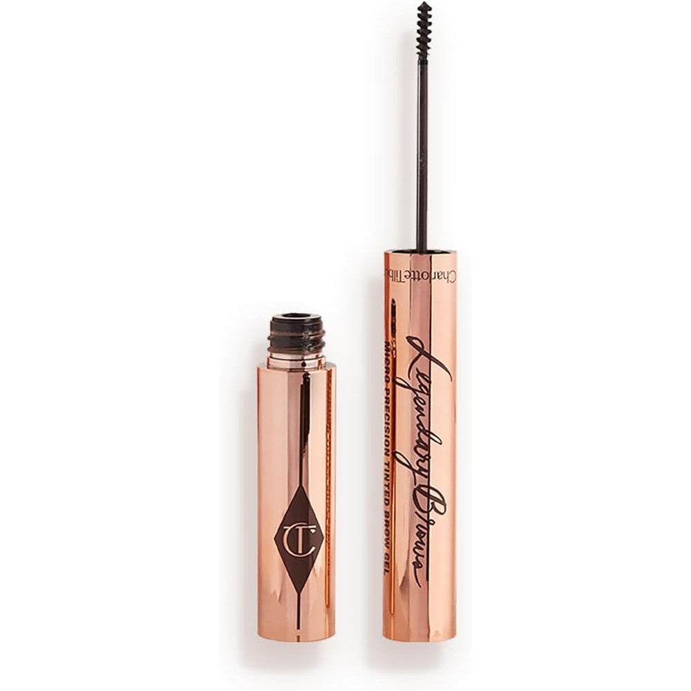 Charlotte Tilbury Legendary Brows Tinted Eyebrow Gel For Full Fluffy Supermodel Brows Water Resistant Formula Dark Brown