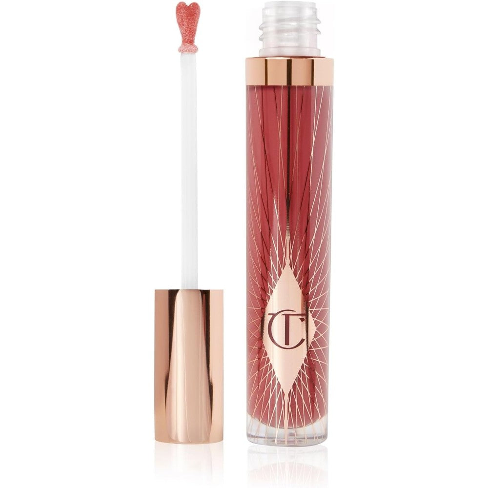 Charlotte Tilbury Collagen Lip Bath Plumping Lip Gloss For Fuller Looking Lips 7.9 Milliliters Berry Rose Shade