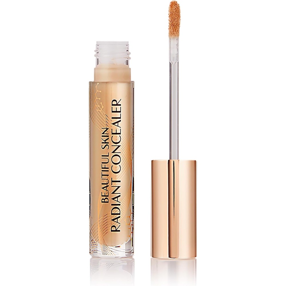 Charlotte Tilbury Beautiful Skin Radiant Concealer Medium Buildable Coverage Hydrating Under Eye Liquid Color Corrector 10 Tan 7.2 Grams