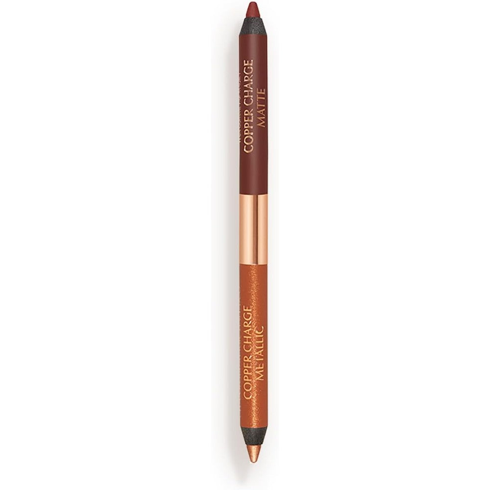Charlotte Tilbury Eye Colour Magic Liner Duo Copper Charge Waterproof Eyeliner Pencil With Matte And Metallic Finishes