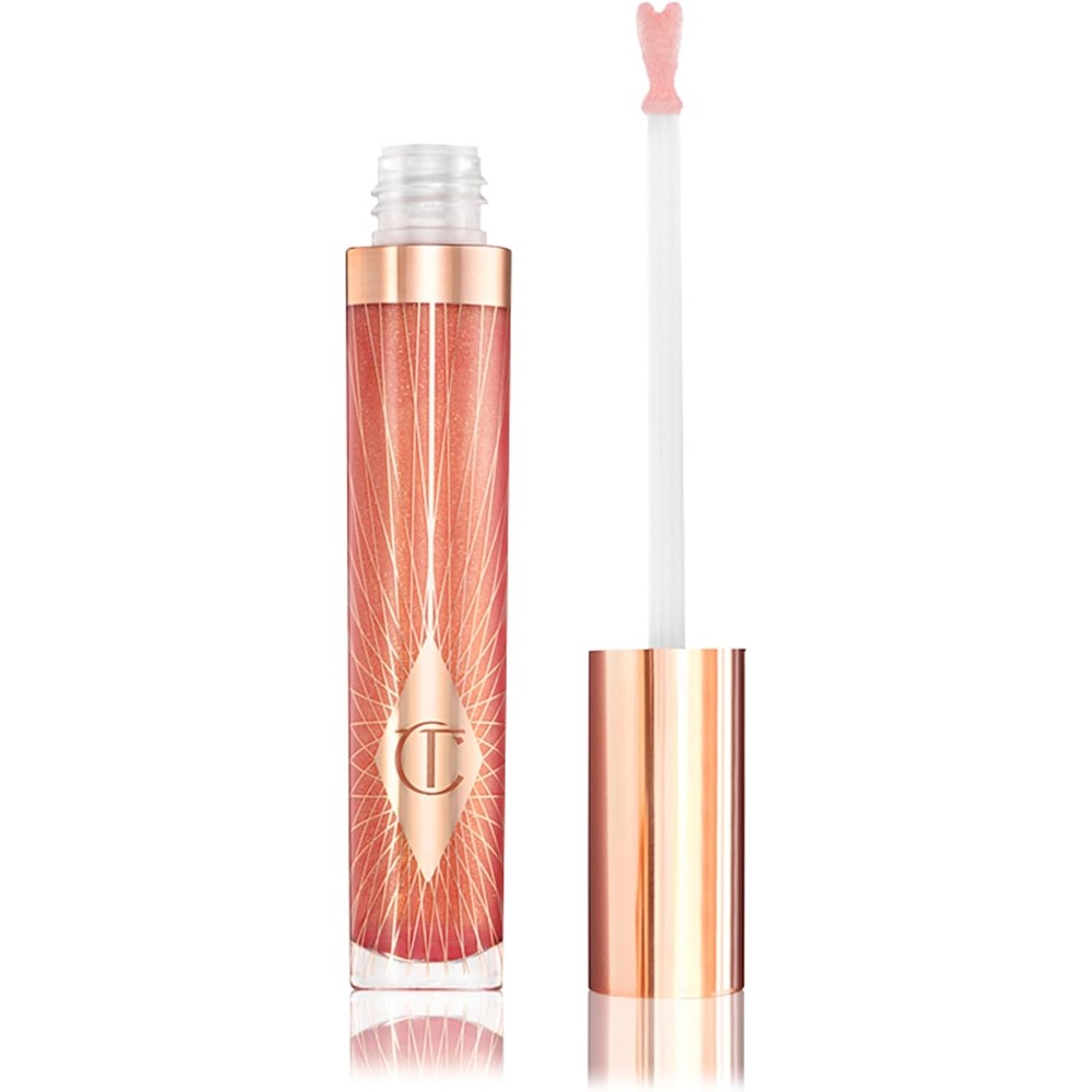 Charlotte Tilbury Collagen Lip Bath Plumping Lip Gloss Peachy Plump 7.9 Milliliters Skincare Infused Hydrating High Shine Formula