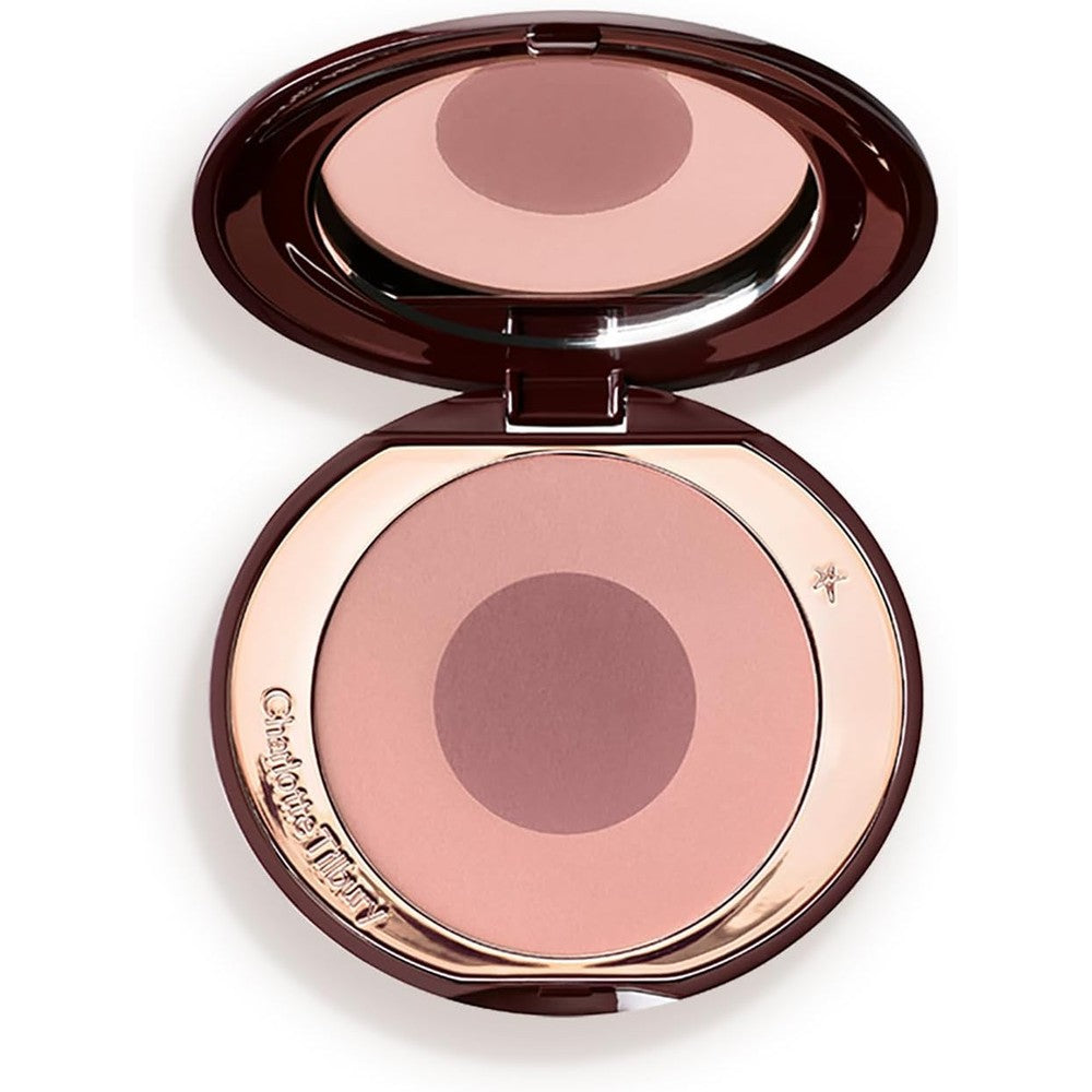 Charlotte Tilbury Cheek To Chic Powder Blush Two Tone Radiant Luminous Finish Buildable Color 8 Grams