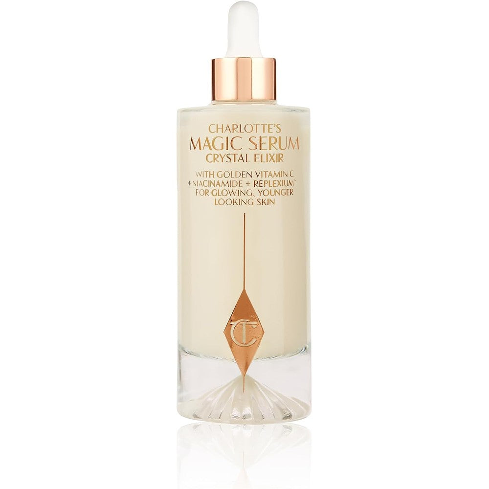 Charlotte Tilbury Magic Serum Crystal Elixir Skincare Set Essential Firming Peptide Serum For Face And Neck Radiant Complexion Thirty Millilitre