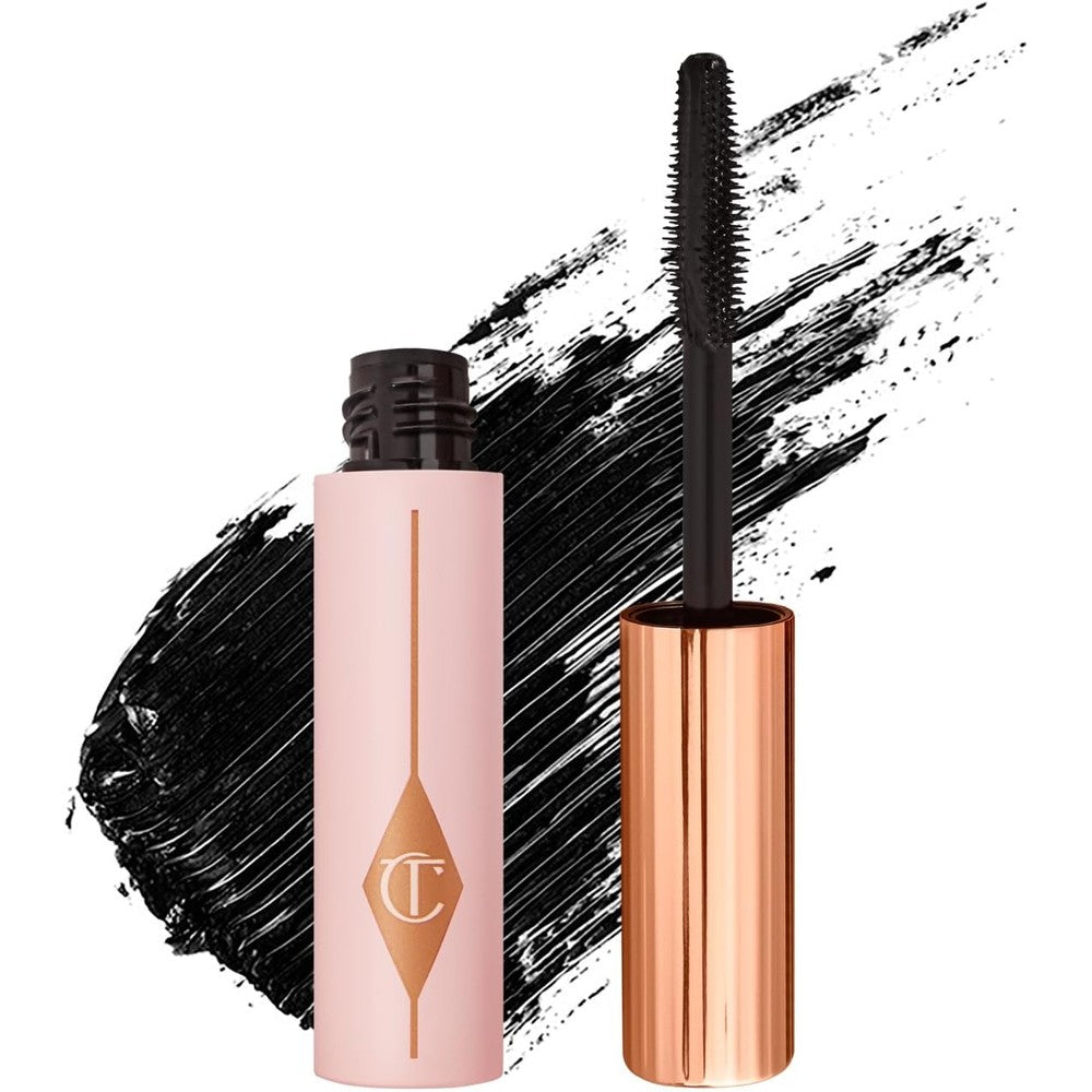 Charlotte Tilbury Pillow Talk Push Up Lashes Mascara Super Black 24 Hour Vertical Lift Volumizing Lengthening Smudge Proof Formula