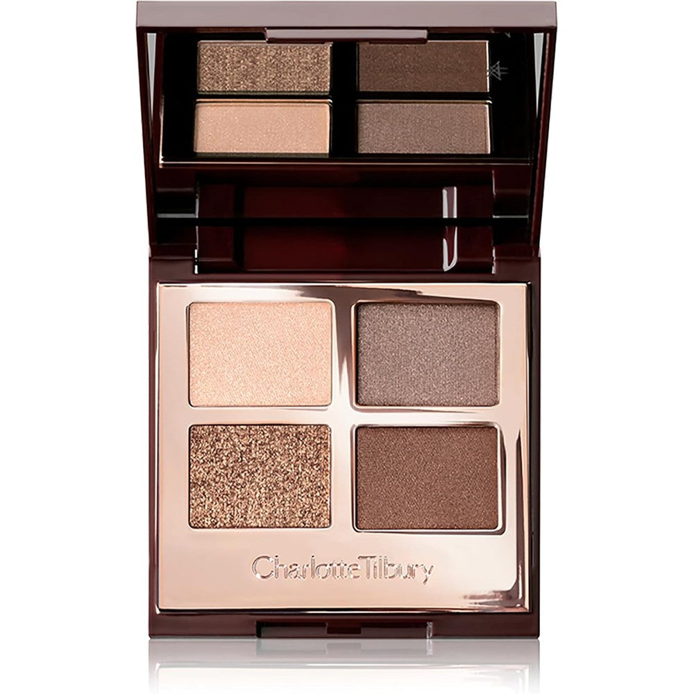 Charlotte Tilbury Luxury Palette Eyeshadow Quad Shimmer Metallic And Satin Matte Powder Palette With Four Complementary Shades Golden Goddess 5.2 G...