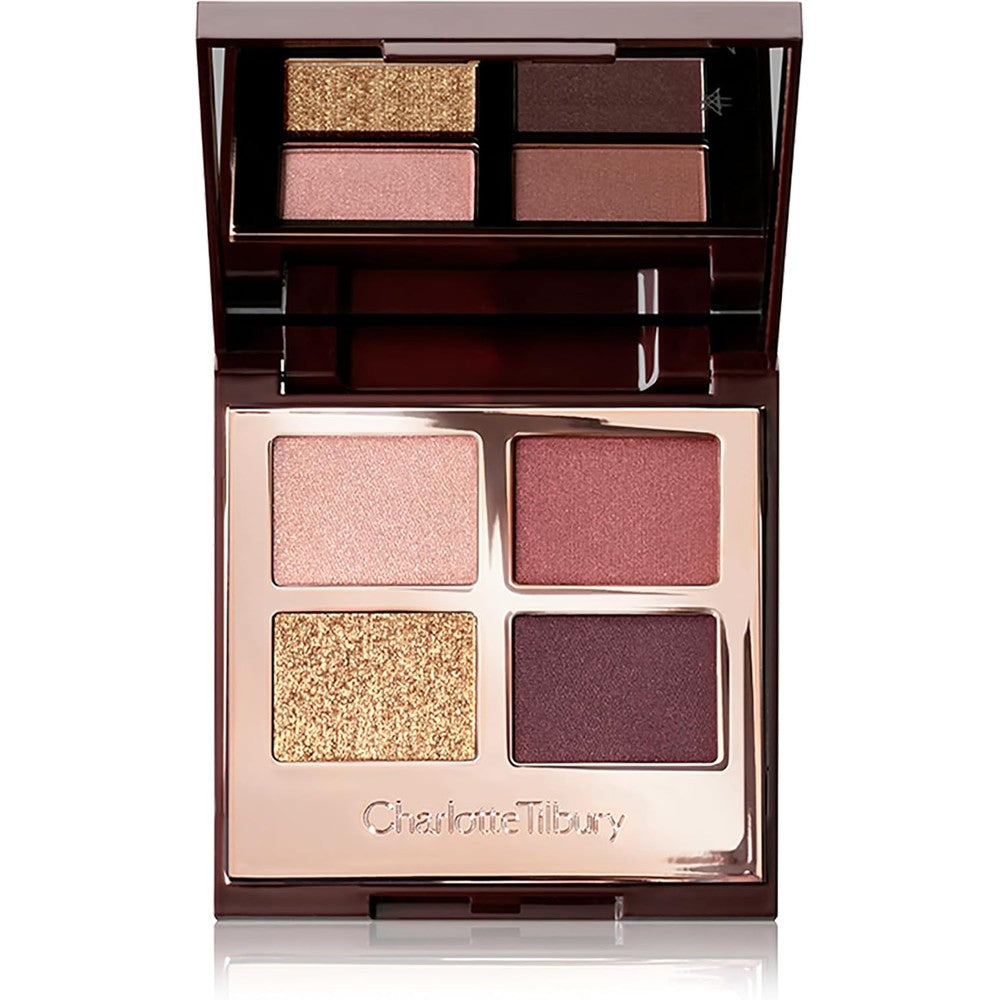 Charlotte Tilbury Luxury Palette Eyeshadow In The Vintage Vamp Shimmer Metallic And Satin Matte Quad 5.2 Grams