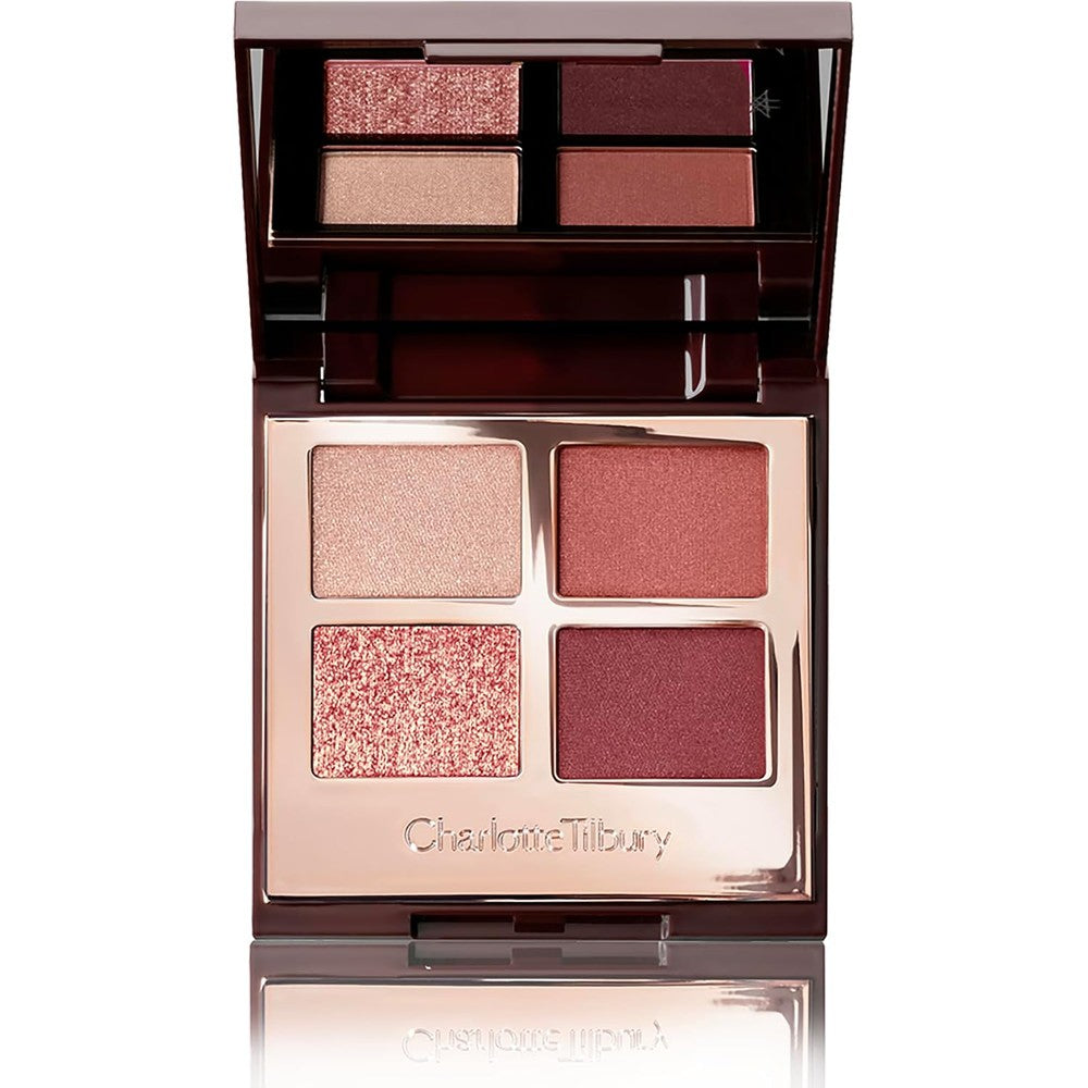 Charlotte Tilbury Luxury Palette Eyeshadow Quad In Pillow Talk Shimmer Metallic And Satin Matte Pigmented Powder For All Eye Colors