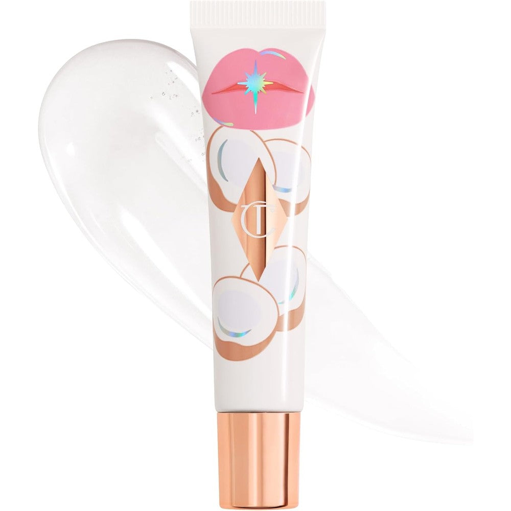 Charlotte Tilbury Unreal Lips Healthy Glow Nectar Lip Oil Sheer Tinted Gloss With Hyaluronic Acid Juicylicious Coconut Water 14 Milliliters