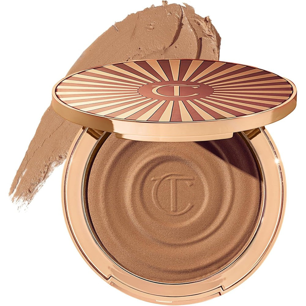 Charlotte Tilbury Beautiful Skin Sun-Kissed Glow Cream Bronzer For Face And Body Hydrating Formula With Pro Vitamin D3 And Hyaluronic Acid