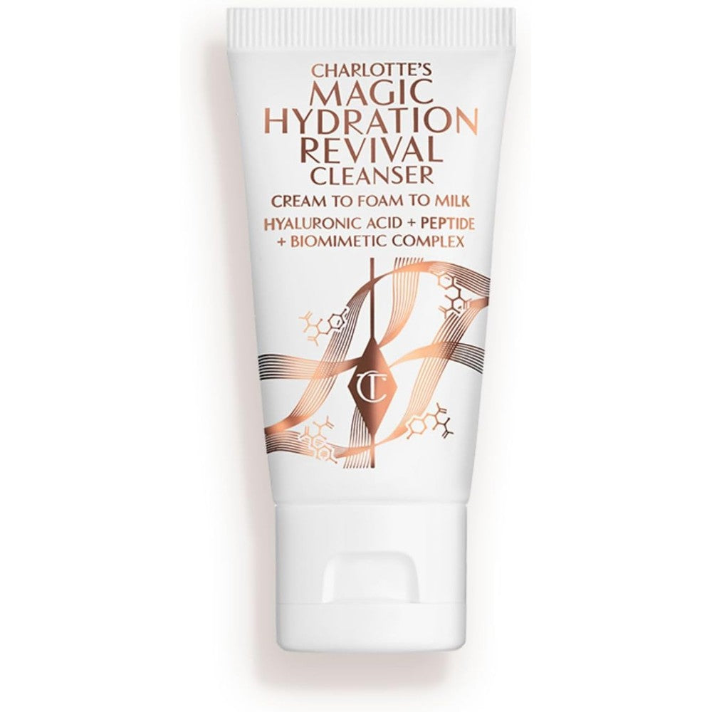 Charlotte Tilbury Magic Hydration Revival Facial Cleanser Gentle Foaming 3 in 1 Face Wash For Hydrated And Primed Skin 120 ml