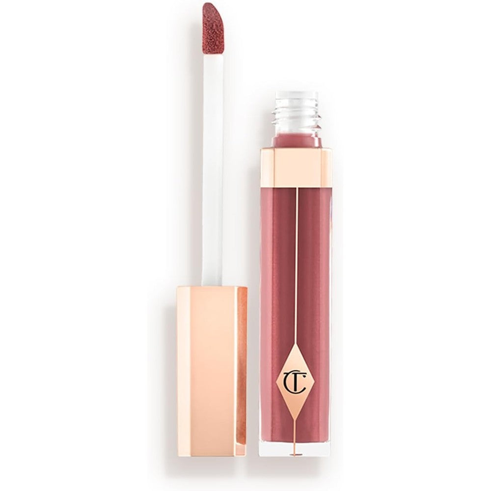 Charlotte Tilbury Lip Lustre Hydrating Lip Gloss High Society 3.5 Milliliters High Shine Non Sticky Lacquer With Lotus Extract