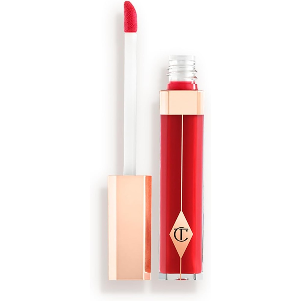 Charlotte Tilbury Lip Lustre Hydrating Lip Gloss High Shine Non Sticky Formula Red Vixen 3.5 Gram