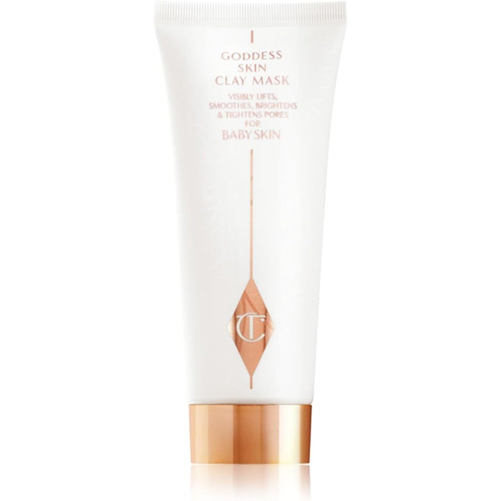 Charlotte Tilbury Goddess Skin Clay Mask Pore Tightening And Hydrating Face Treatment With Vitamin C And Sweet Almond Oil 75 Milliliters