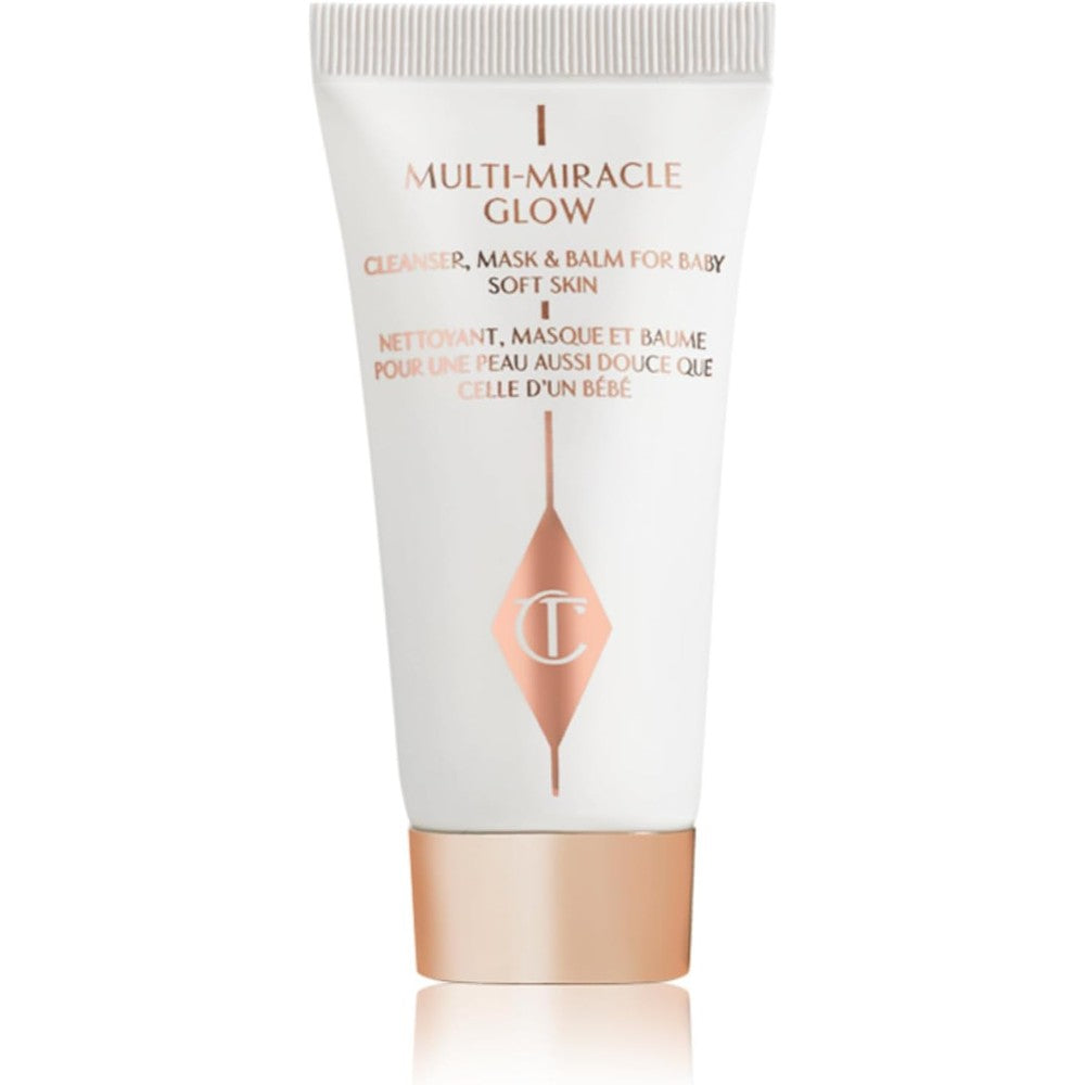 Charlotte Tilbury Multi-Miracle Glow 3-In-1 Cleanser Overnight Mask And Face Balm For Dull Skin With Vitamin C E And A 100ml