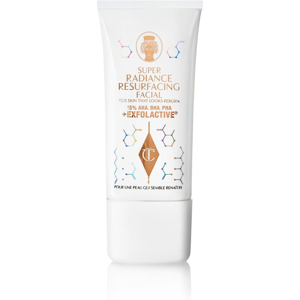Charlotte Tilbury Super Radiance Resurfacing Facial 50 Milliliters Gentle Acid Exfoliator Mask With Salicylic And Glycolic Acid