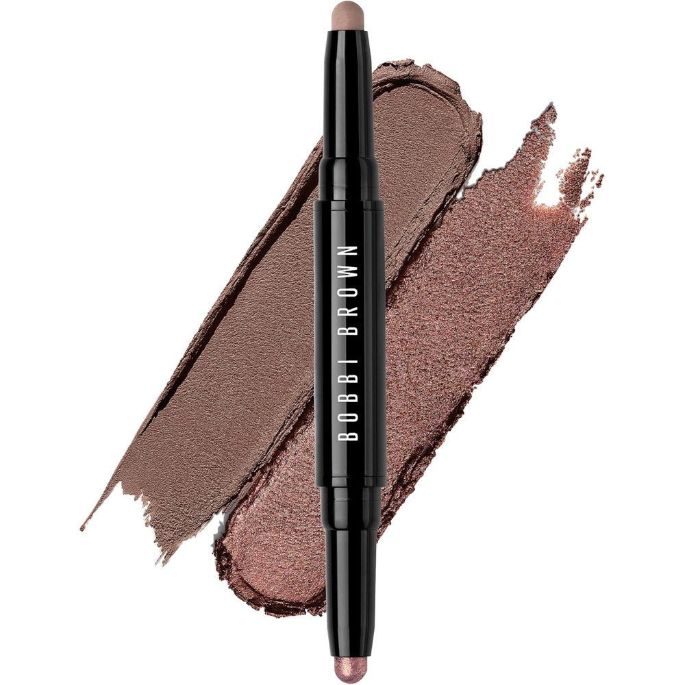 Bobbi Brown Dual Ended Long Wear Cream Shadow Stick Swipe And Go Cream Eyeshadow Long Lasting Waterproof Eye Makeup Pencil 0.06 Ounce