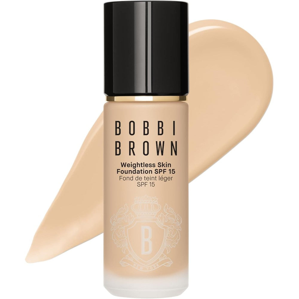 Bobbi Brown Weightless Skin Foundation SPF 15 Oil Controlling Liquid Foundation With 24 Hour Hydration Medium Coverage Natural Matte Finish 30 Mill...
