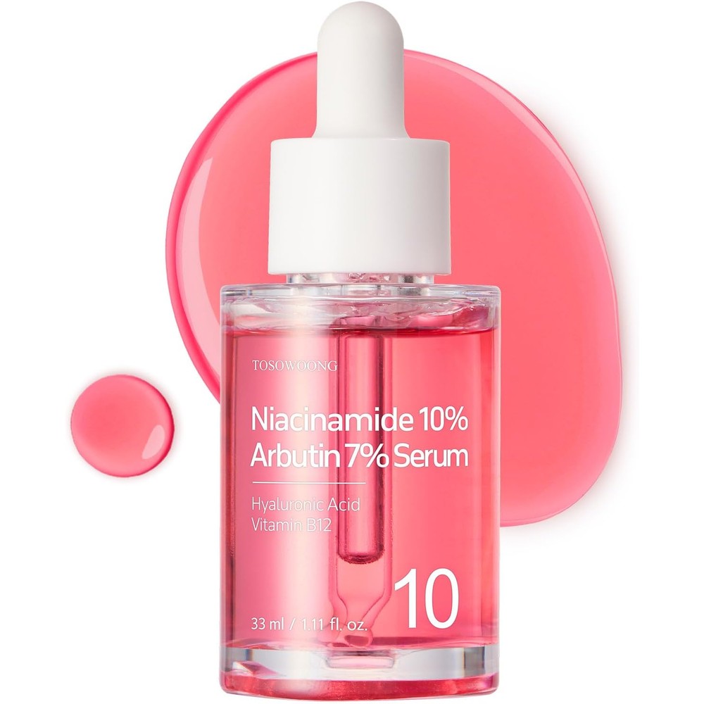Tosowoong Niacinamide 10 Percent Arbutin 7 Percent Serum For Hyperpigmentation Dark Spot Correction Glass Skin 33 Milliliters 1.11 Fluid Ounces
