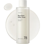 Tosowoong Rice Glow Milky Toner With 784,000 Parts Per Million Korean Rice Water Niacinamide And Ceramides For Radiant Glass Skin 250 Milliliters 8...