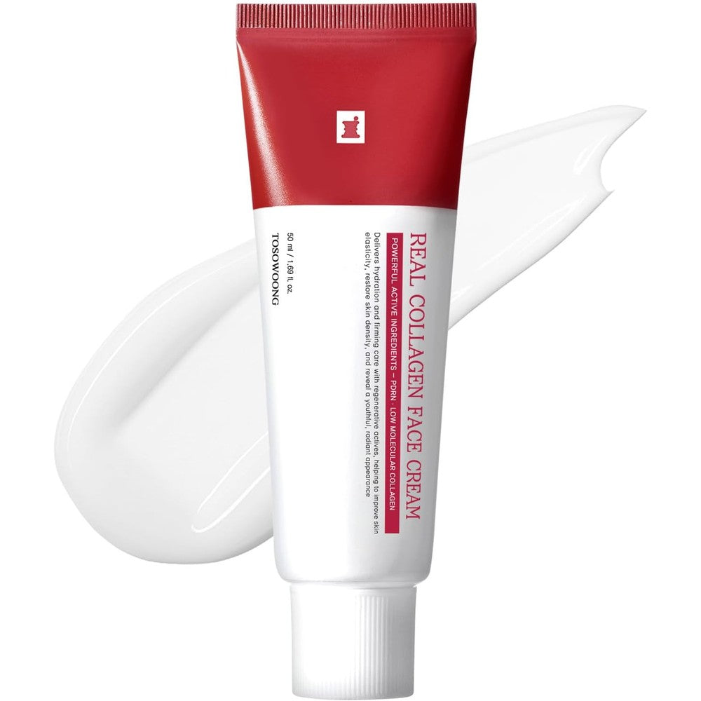 Tosowoong Real Collagen Face Cream For Face And Neck Tightening Firming And Glow Boosting Korean Skincare 50 Milliliters