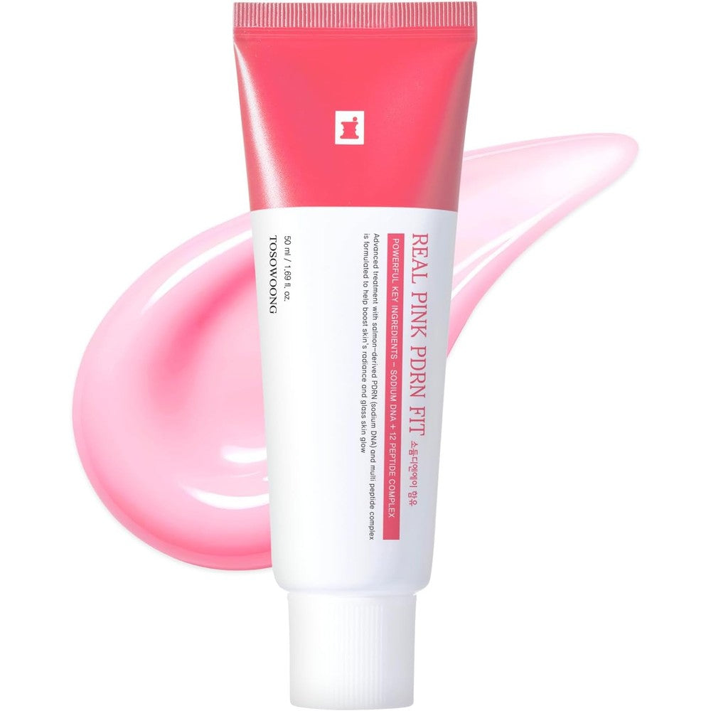 TOSOWOONG Real Pink PDRN Fit Salmon DNA Wrapping Mask With Twelve Peptides And Hydrolyzed Collagen Peel Off Facial Mask For Glass Skin Five Zero Mi...