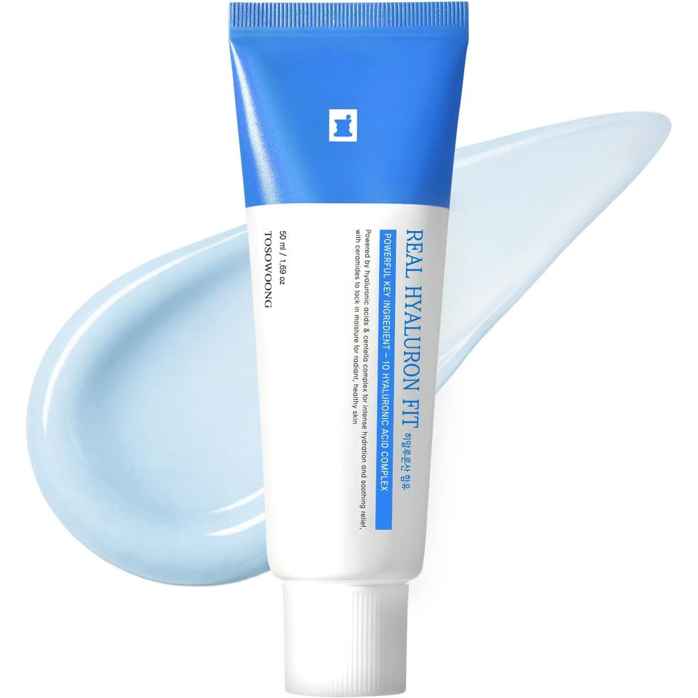 Tosowoong Real Hyaluron Fit Ten Hyaluronic Acids Peel Off Facial Mask For Deep Hydration Ceramide Panthenol Moisturizing Glass Skin Fifty Milliliters