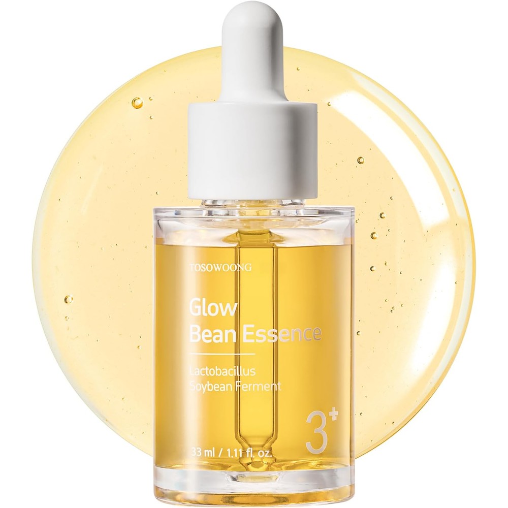 Tosowoong Glow Bean Essence Glass Skin Exfoliating And Hydrating Face Serum With Fermented Soybean Extract 33 Milliliters