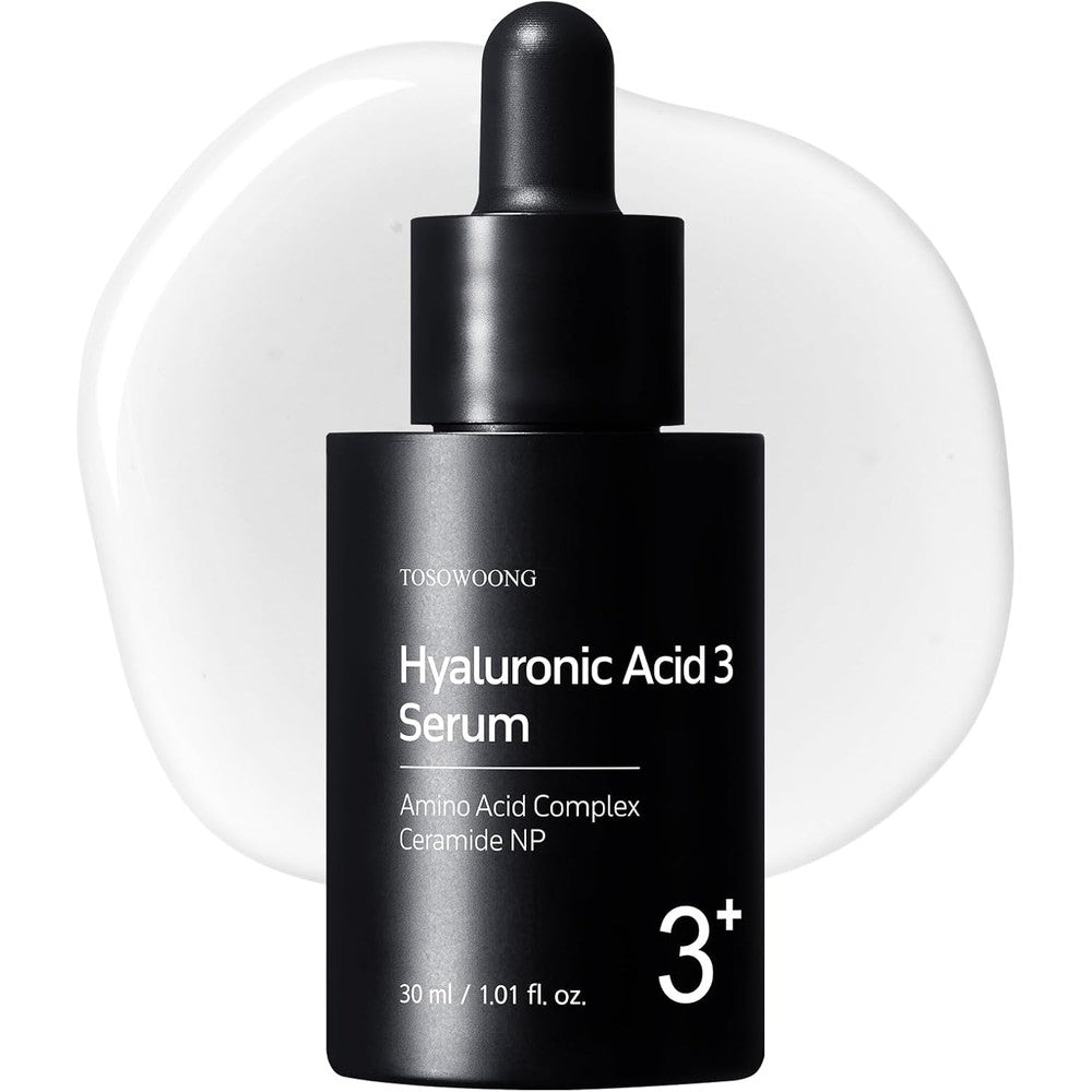 TOSOWOONG Hyaluronic Acid 3 Percent Serum Moisture Boosting Facial Serum For Fine Lines And Dry Skin 30ml 1.01 Fluid Ounce