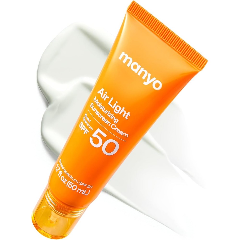 Manyo Air Light Moisturizing Sunscreen Cream SPF 50 With Tranexamic Acid And Hyaluronic Acid 1.69 Fluid Ounce