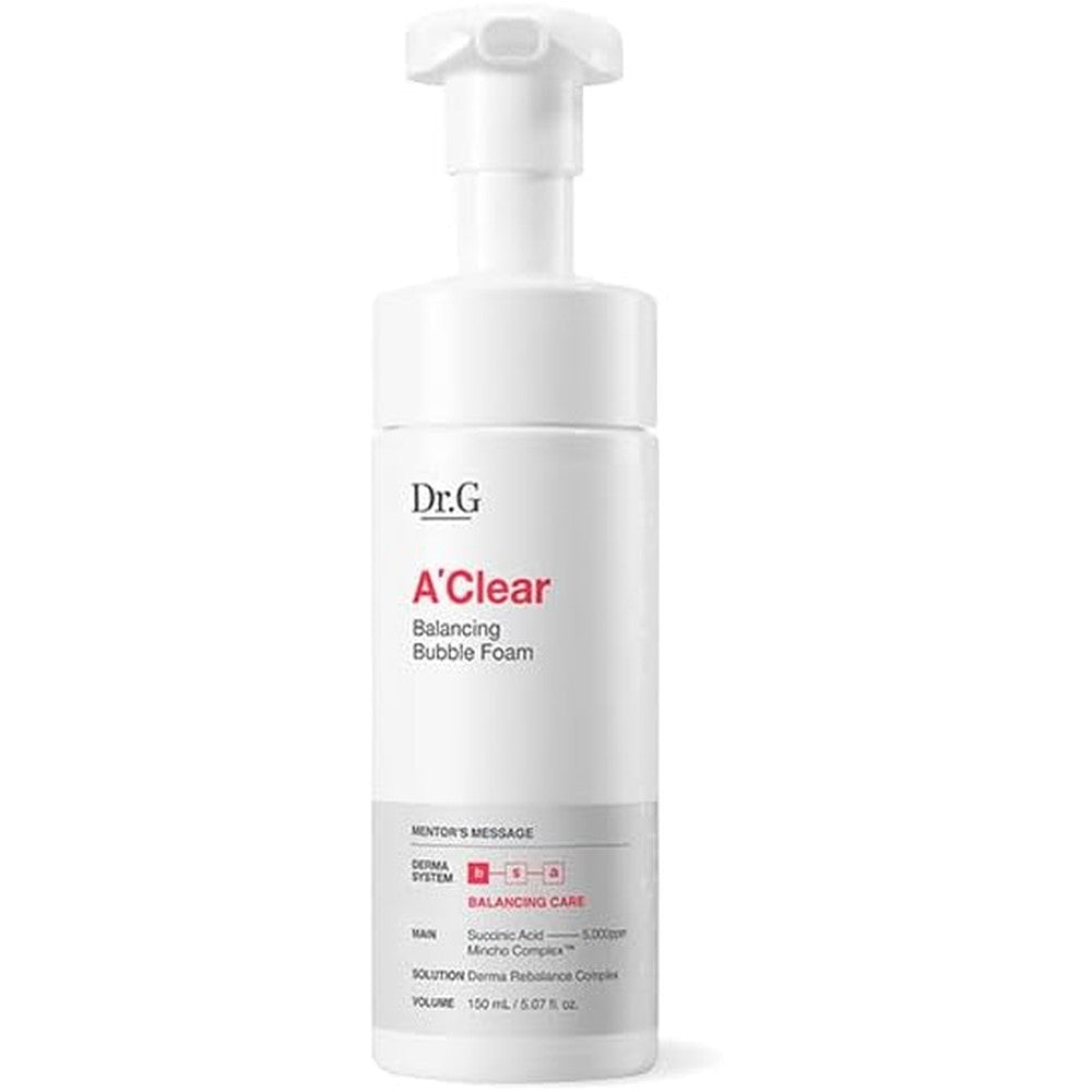 Dr. G A' Clear Balancing Bubble Foam 150 Milliliters Acne Relief Cleanser For Sensitive Skin
