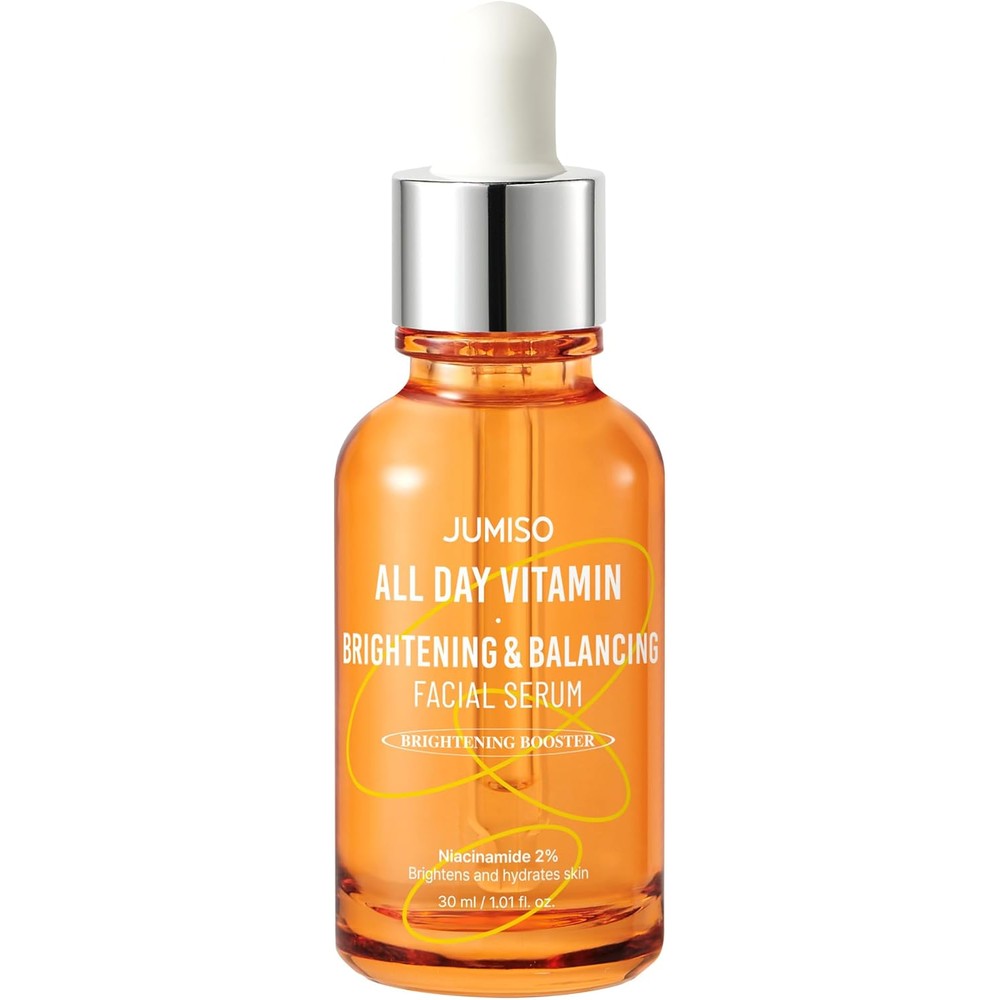 Jumiso All Day Vitamin Brightening And Balancing Facial Serum For Radiant Skin With Vitamin Tree Extract And Niacinamide 30 Milliliters