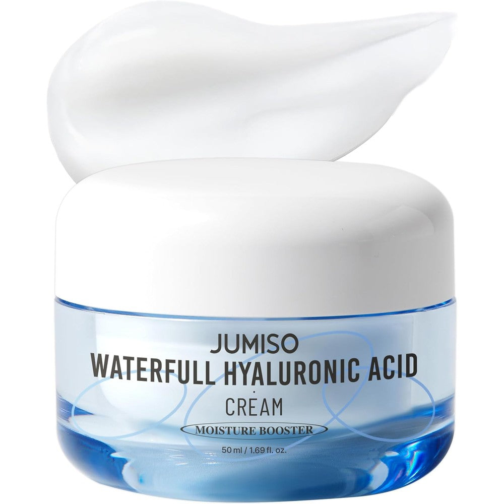 Jumiso Waterfull Hyaluronic Cream Facial Moisturizer For All Skin Types Lightweight Hydrating Formula 50 Milliliters