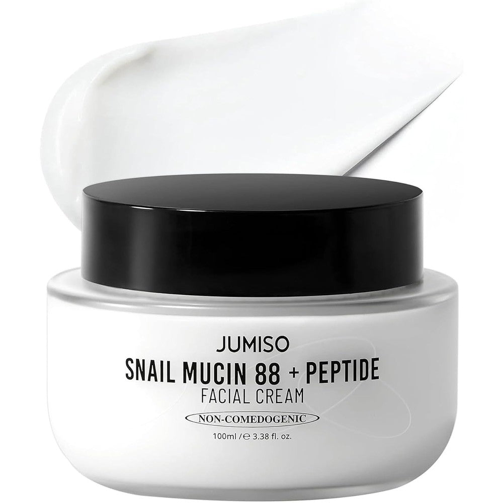 Jumiso Snail Mucin 88 Percent Plus Peptide Cream Lightweight K-Beauty Gel Moisturizer For Skin Barrier Repair And Collagen Boost 100 Milliliters