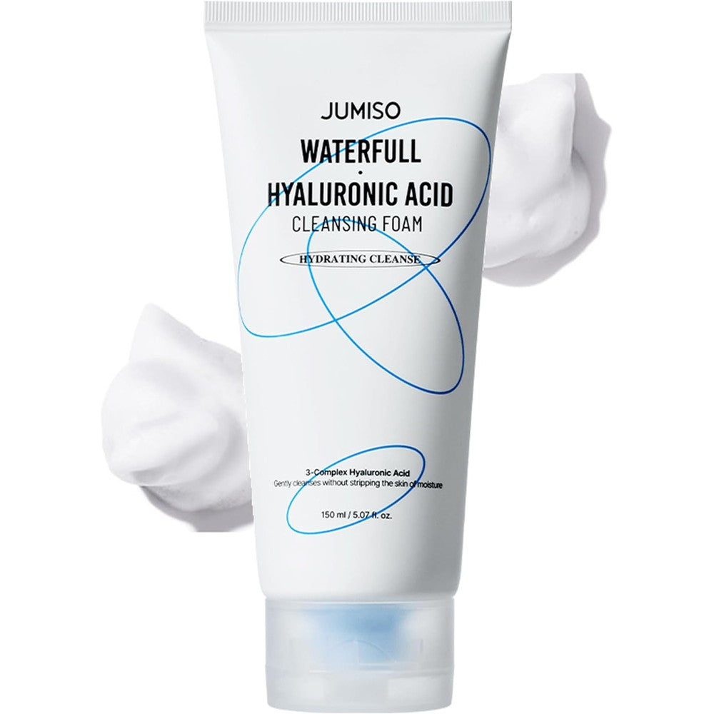 Jumiso Waterfull Hyaluronic Acid Cleansing Foam 150 Milliliters Hydrating Korean Facial Wash For All Skin Types