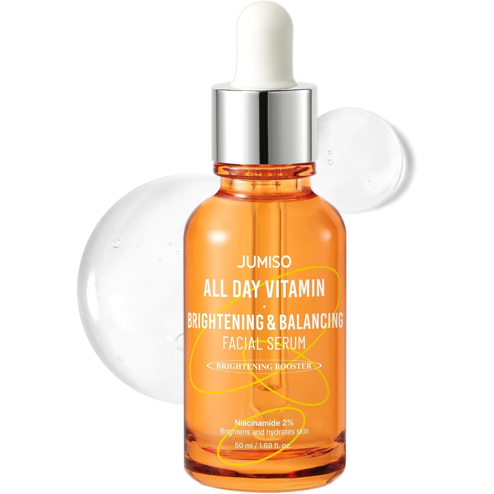 Jumiso All Day Vitamin Brightening And Balancing Facial Serum With Vitamin Tree Extract And Niacinamide For Radiant Skin 1.69 Fluid Ounce