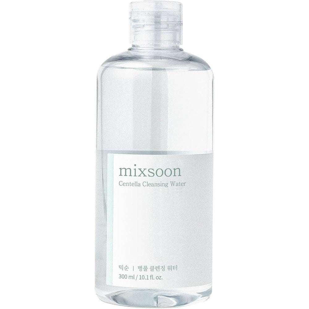 Mixsoon Centella Cleansing Water Soothing Micellar Facial Cleanser For Sensitive Skin 10.14 Fluid Ounce