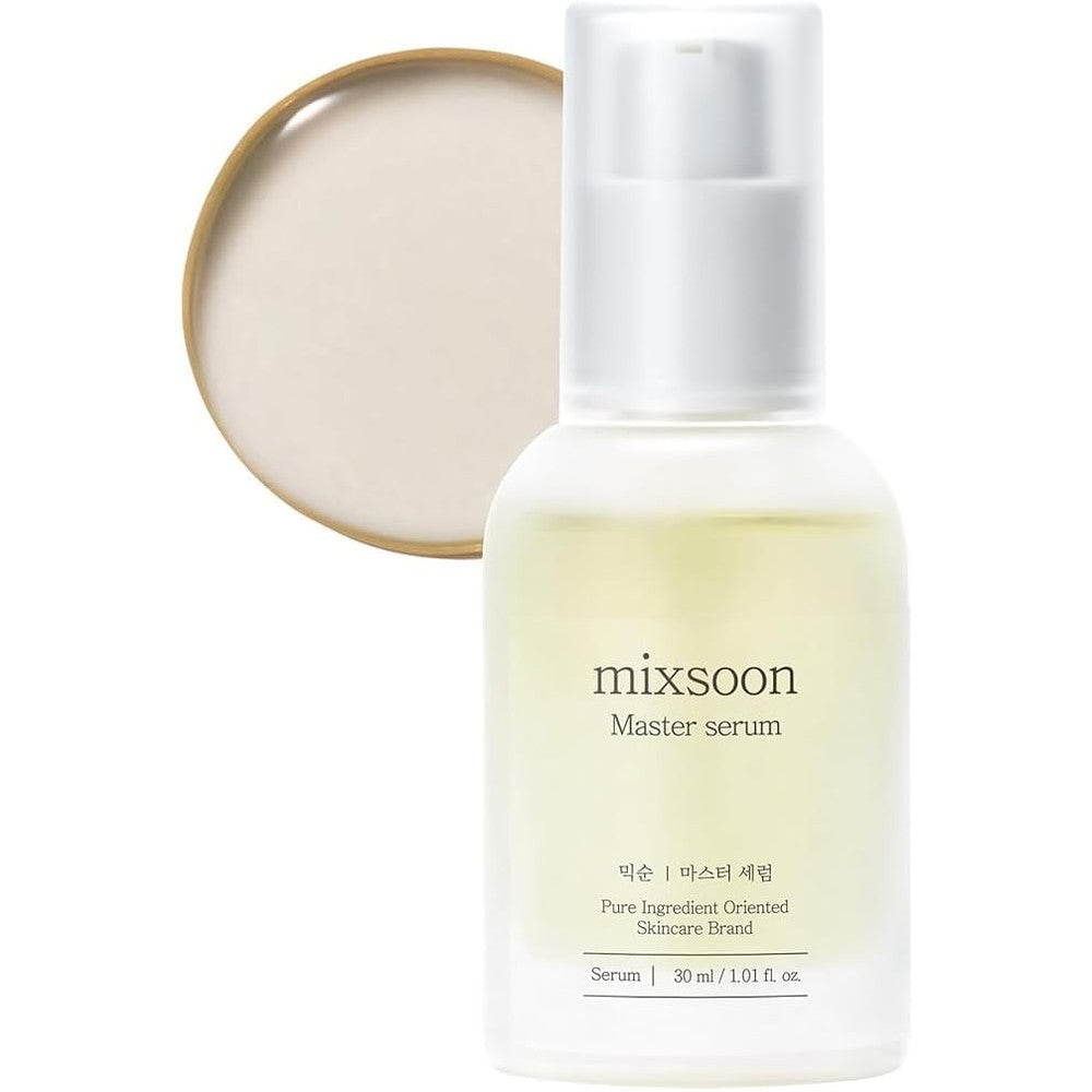 Mixsoon Master Serum Moisturizing And Revitalizing Facial Treatment For Radiant Korean Glass Skin Thirty Milliliters One Point Zero One Fluid Ounce