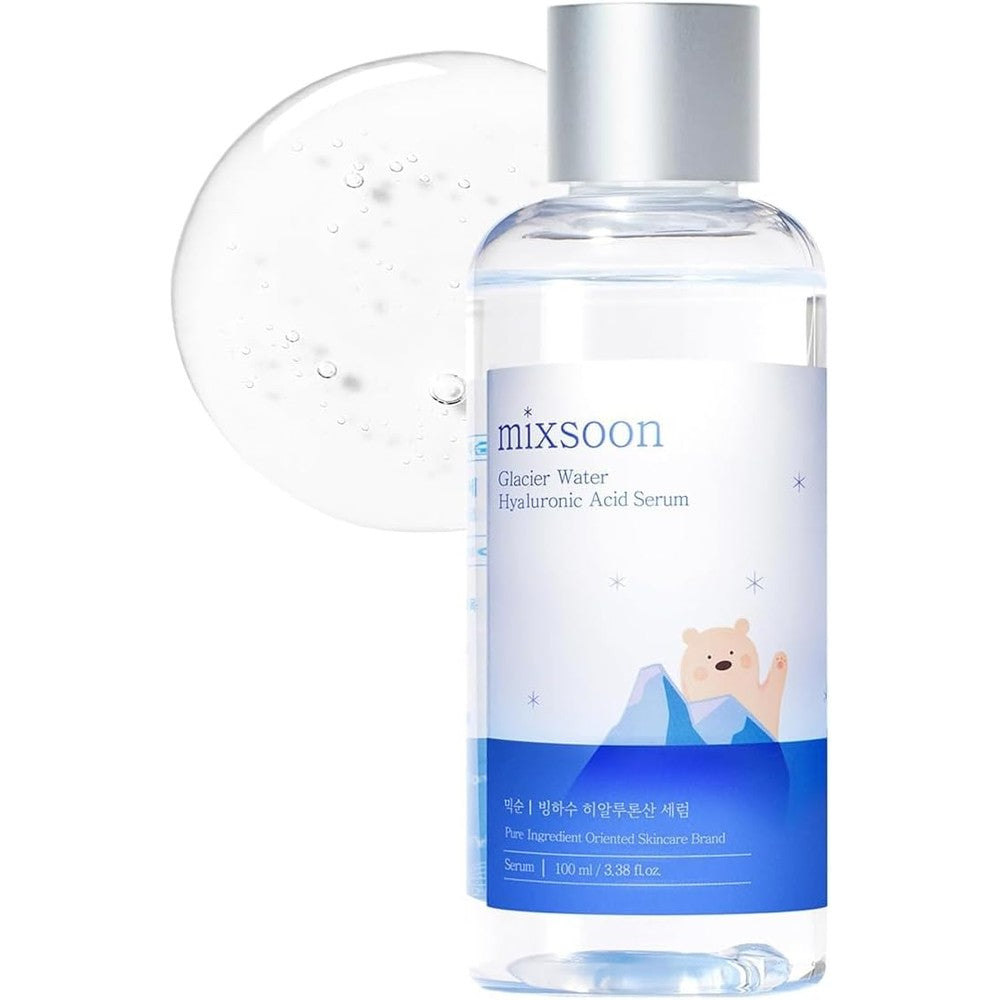 Mixsoon Glacier Water Hyaluronic Acid Serum Deep Hydration And Cooling For Korean Glass Skin One Hundred Milliliters Three Point Three Eight Fluid ...
