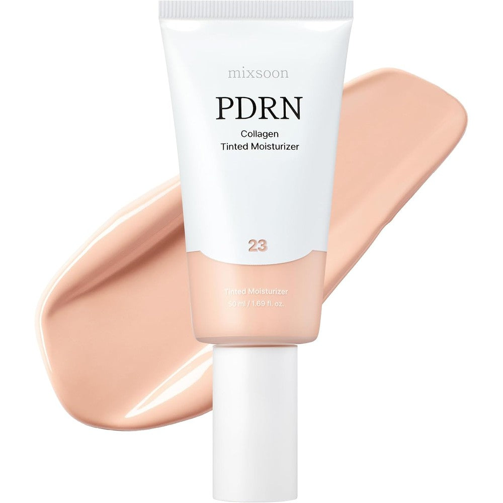 Mixsoon PDRN Collagen Tinted Moisturizer Number 23 Aura Skincare Infused Base With Rice PDRN And Peptides 50 Milliliters